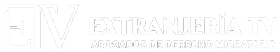 Logotipo blanco Extranjería TV